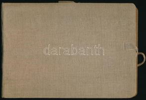 Jelzés nélkül: 15 db grafikát és vázlatot tartalmazó füzet, 1912-es dátumozással. Ceruza, papír, vás...