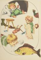 5 db művészeti nyomat kartonon, 30x21,5 cm