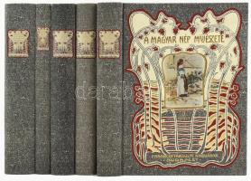 Malonyay Dezső: A magyar nép művészete. I-V. kötet. Bp., 1984-1987, Helikon. Reprint kiadás. Rendkív...