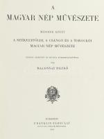 Malonyay Dezső: A magyar nép művészete. I-V. kötet. Bp., 1984-1987, Helikon. Reprint kiadás. Rendkív...