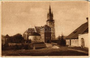 Körmöcbánya, Kremnitz, Kremnica; Zámocky kostol od severu / vártemplom északról / castle church (b)