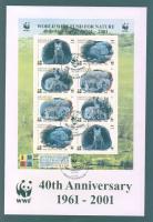 1999 WWF Sivatagi róka hologramos kisív FDC-n Mi 168-171