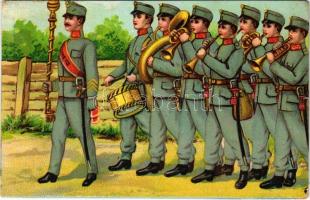 Austro-Hungarian K.u.K. military art postcard. litho (EK)