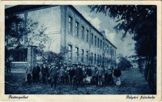1938 Budapest XX. Pestszenterzsébet, Pesterzsébet, Erzsébetfalva; Polgári fiúiskola (r)