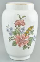Zsolnay virágmintás vázácska, matricás, jelzett, hibátlan, m: 19 cm