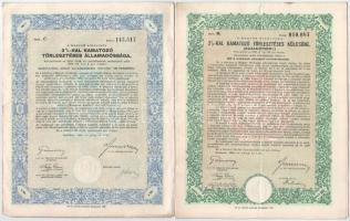 Budapest 1942. "A Magyar Királyság 3%-kal Kamatozó Törlesztéses Államadóssága" kötvénye 10...