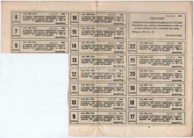 Budapest 1916. "Budapesti Czipészmesterek Anyagbeszerző- és Termelő-Szövetkezete" névre sz...