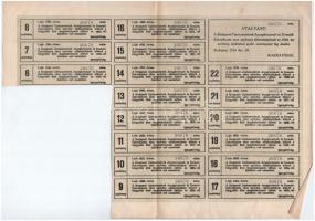 Budapest 1916. "Budapesti Czipészmesterek Anyagbeszerző- és Termelő-Szövetkezete" névre sz...