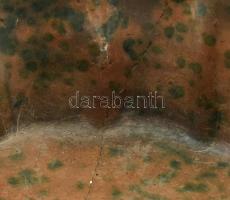 Népi kuglófforma, XIX. század. Kerámia, sérült. Jelzés nélkül. d: 29 cm