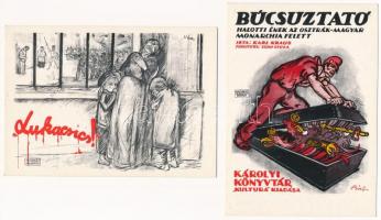 1975 A Magyar Tanácsköztársaság Plakátjai. Magyar Munkásmozgalmi propaganda - 16 darab használatlan ...