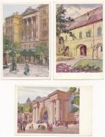 A régi Budapest III. sorozat. Kiadja a Műemlékek Országos Bizottsága - képeslapfüzet 25 képeslappal ...