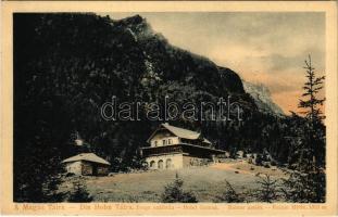 Tátra, Magas-Tátra, Vysoké Tatry; Hotel Kamzík / Zerge szálló, menedékház. Kertész Tódor 50. / chalet, tourist house, hotel