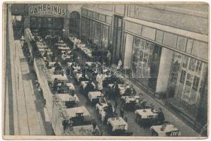 1923 Hajdúszoboszló, Gambrinus étterem kertje. Tevan Békéscsaba (Rb)