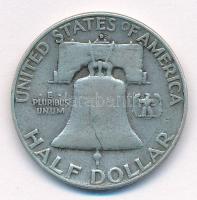 Amerikai Egyesült Államok 1958D 1/2$ Ag "Franklin" T:3 patina
USA 1958D 1/2 Dollar Ag &qu...