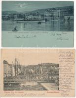 Fiume, Rijeka; 2 db régi képeslap / 2 pre-1904 postcards