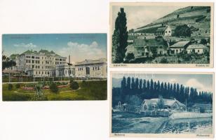 7 db RÉGI magyar város képeslap a Balaton környékéről / 7 pre-1945 Hungarian town-view postcards fro...