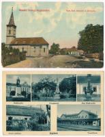 5 db RÉGI magyar város képeslap: Dombóvár, Gödöllő, Kiskőrös, Somogy-Nagybajom, Budapest / 5 pre-194...