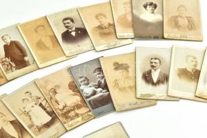 cca. 1900 20 db vegyes vizit kártya. 6,5x10,5cm