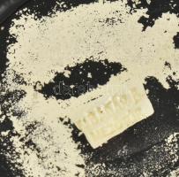 Badár Balázs, ifj. (1896-1972) Kaspó. Mázas kerámia, Jelzett,hibátlan. m: 10 cm, d: 10,5 cm