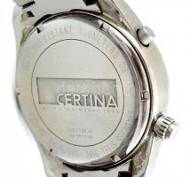 Certina DS Pilot svájci fém férfi kvarc karóra, fém szíjjal, elemmel, működik, de állítása hibás / C...
