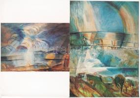 13 db MODERN balatoni művészlap Egry Józseftől a "Balaton festőjétől" (Képzőművészeti Alap...