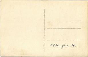 1930 Trencsénteplic, Trencianske Teplice; Sina Basen / Sina fürdő, belső fürdőző férfiakkal / spa, b...