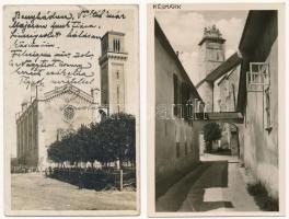 Késmárk, Kezmarok; - 4 db RÉGI város képeslap (egyiken mozi) / 4 pre-1945 town-view postcards (one w...