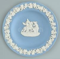 Wedgewood tálka. Biszkvit porcelán, festett, jelzett, hibátlan, d: 11 cm