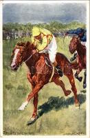 Lóverseny / Flachrennsport / Horse race. B.K.W.I. 377-4. s: Ludwig Koch