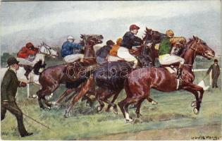 Lóverseny / Horse race. B.K.W.I. 493-3. s: Ludwig Koch