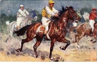 Lóverseny / Horse race. B.K.W.I. 473-6. s: Ludwig Koch