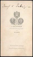 Fabritius József (1818-?). Brassó város tisztifőorvosa vizitkártya / Leading doctor of Brasov