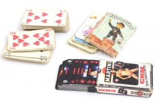 CKM erotikus franci kártya pakli eredeti, kissé sérült dobozában + kártyajáték töredékek