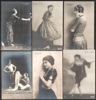 cca 1910 Sumurun, a berlini Deutscher Theater vendégjátéka Budapesten 10 db fotólap az előadásról valamint a színészekről, Clotilde von Derp, Bertha Wiesenthal, feliratozva