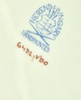 Herendi Viktória mintás porcelán váza. Kézzel festett, jelzett, hibátlan. m: 16 cm