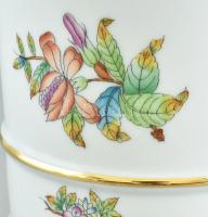 Herendi Viktória mintás körmös mini váza, kézzel festett, jelzett, hibátlan, m:20cm