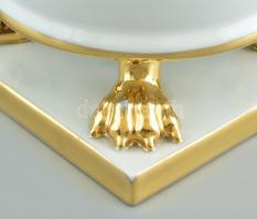 Herendi Viktória mintás körmös mini váza, kézzel festett, jelzett, hibátlan, m:20cm