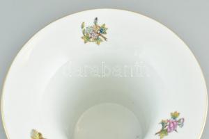 Herendi Viktória mintás körmös mini váza, kézzel festett, jelzett, hibátlan, m:20cm
