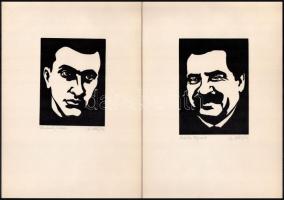 M. Kiss József (1936-1999): történelmi alakok: Mikszáth Kálmán, Kós Károly, Ady Endre, József Attila...