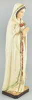 Szűz Mária szobor, kézzel festett gipsz, kopott, m: 46,5cm