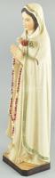 Szűz Mária szobor, kézzel festett gipsz, kopott, m: 46,5cm