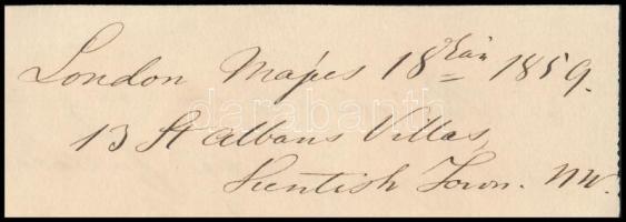 1859 Tanárky Gyula (1815-1880): gazdasági író, 1848-as szabadságharcos, Kossuth Lajos titkára az emi...