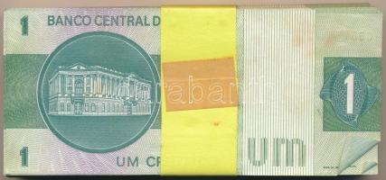 Brazília 1975. 1C (99x) kötegelővel, közte sorszámkövetők T:I,I- 
Brasil 1975. 1 Cruzeiro (99x) wit...