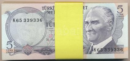 Törökország 1970. 5L (86x) közte sorszámkövetők T:I,I- Turkey 1970. 5 Lira (86x) some with sequential serials C:UNC,AU
