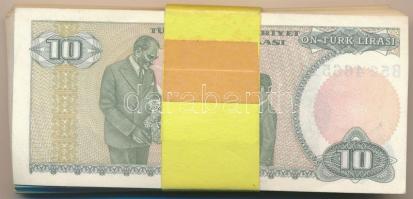 Törökország 1970. 10L (91x) közte sorszámkövetők T:I,I-
Turkey 1970. 10 Lira (91x) some with sequen...