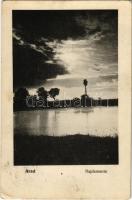 1916 Arad, naplemente. Matusik felvétele Kerpel Izsó kiadása / sunset (EK)