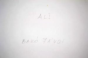 cca 1980 Bakó János: Ali, feliratozott vintage fotóművészeti alkotás, 40x30 cm