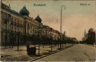 1913 Kecskemét, Rákóczi út. Fekete (Schwartz) Soma kiadása (EB)