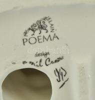 Poema Artistic porcelain Emil Cretu: Chaplin, biszkvit porcelán, kézzel festett jelzett, hibátlan m:...