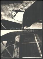 cca 1974 Őri Tóth István (1954-2010) székesfehárvári fotóművész 5 db feliratozott, vintage fotóművés...